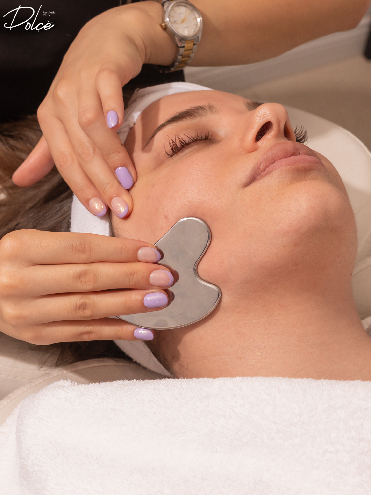 Facial treatment at Dolce